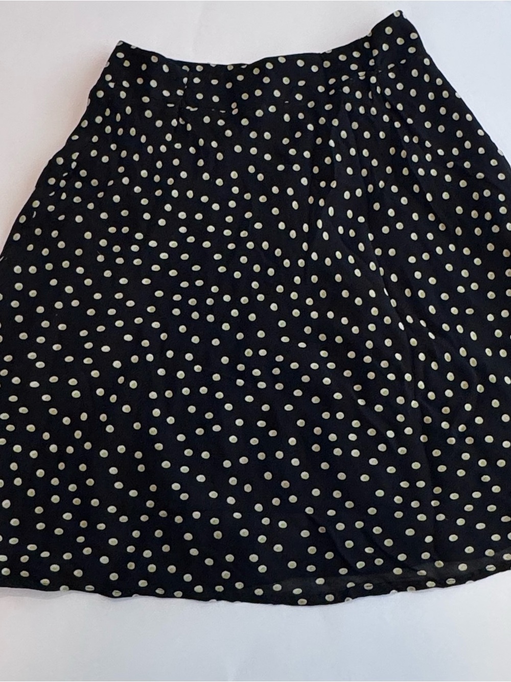 Polka dot midi skirt